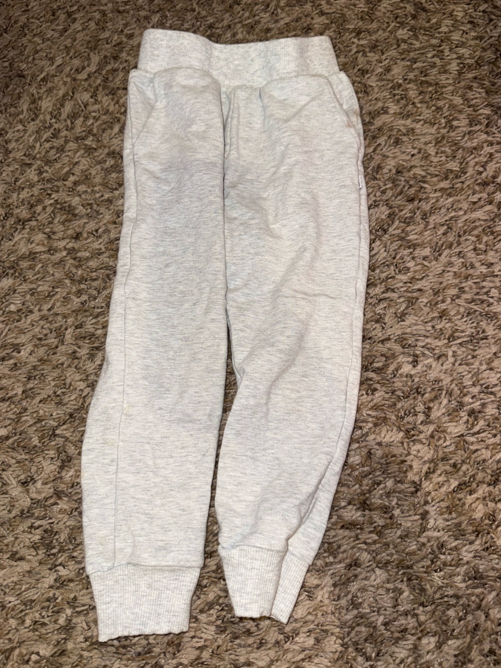 Little Sleepies 3T Kids Cozy Light Gray Jogger Sweatpants
